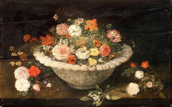 Bol à fleurs. - Jan Brueghel le Jeune image 1 copie peinte à la main à l’huile