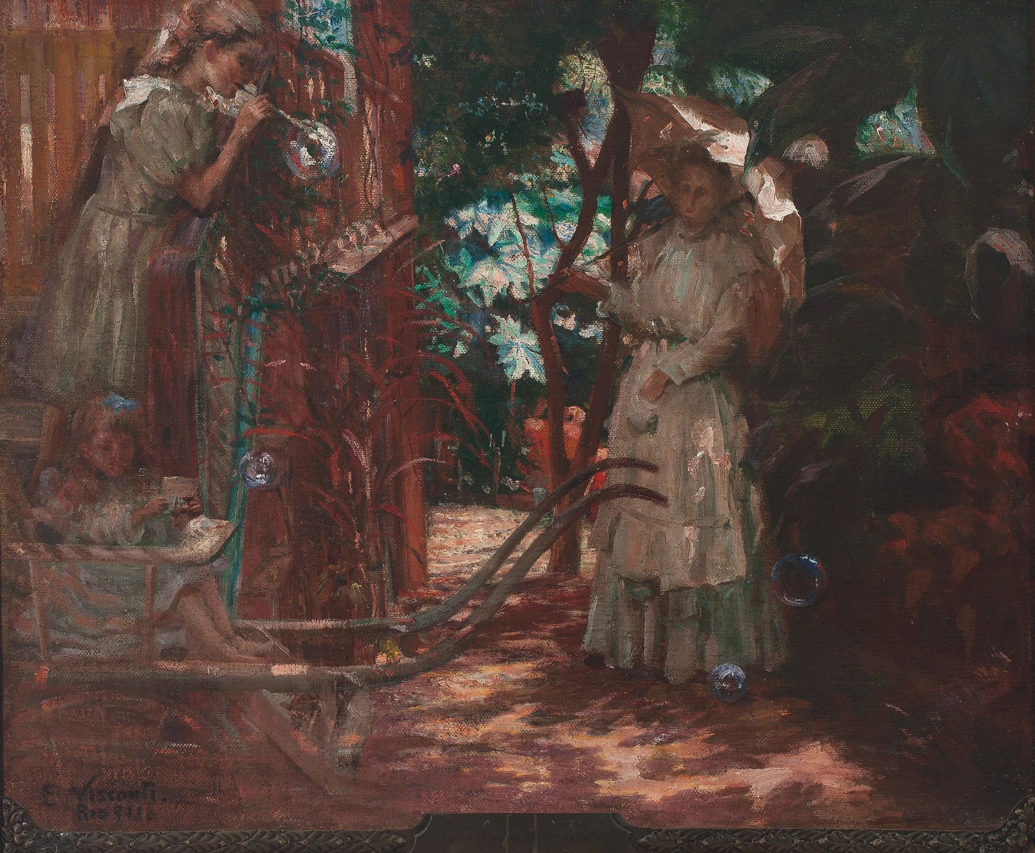 Bolhas de Sabão - Eliseu Visconti image 1 copie peinte à la main à l’huile