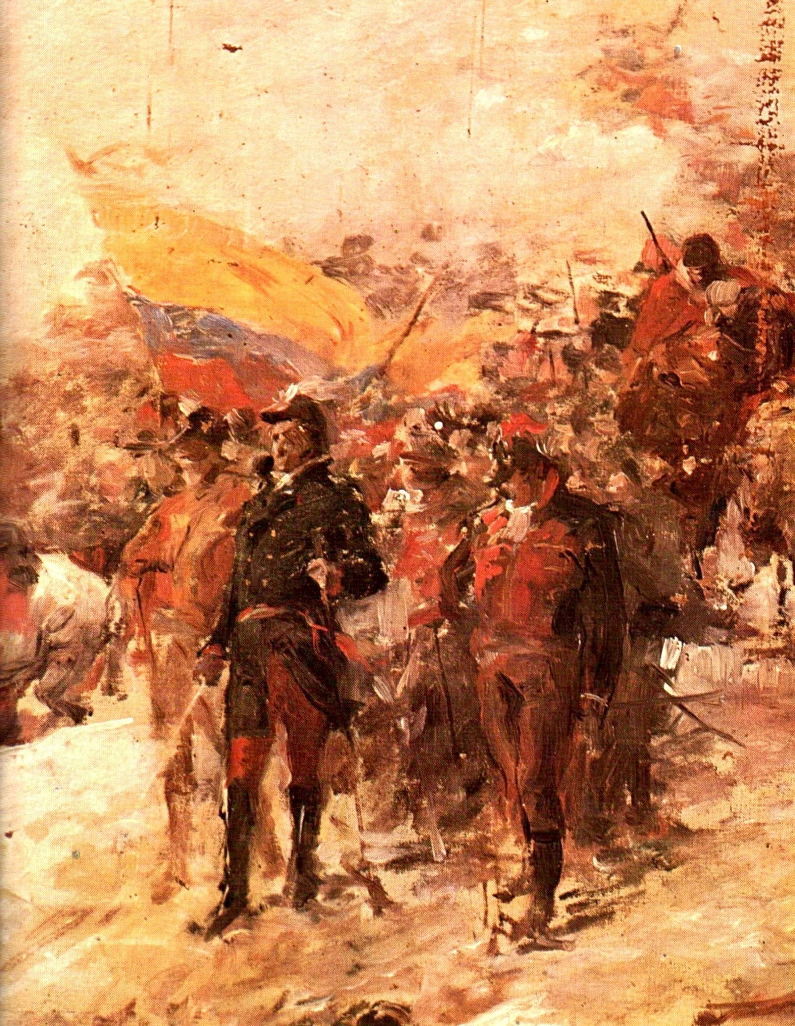 Bolivar en el paso de los andes - Arturo Michelena image 1 tableau peint à l’huile sur toile