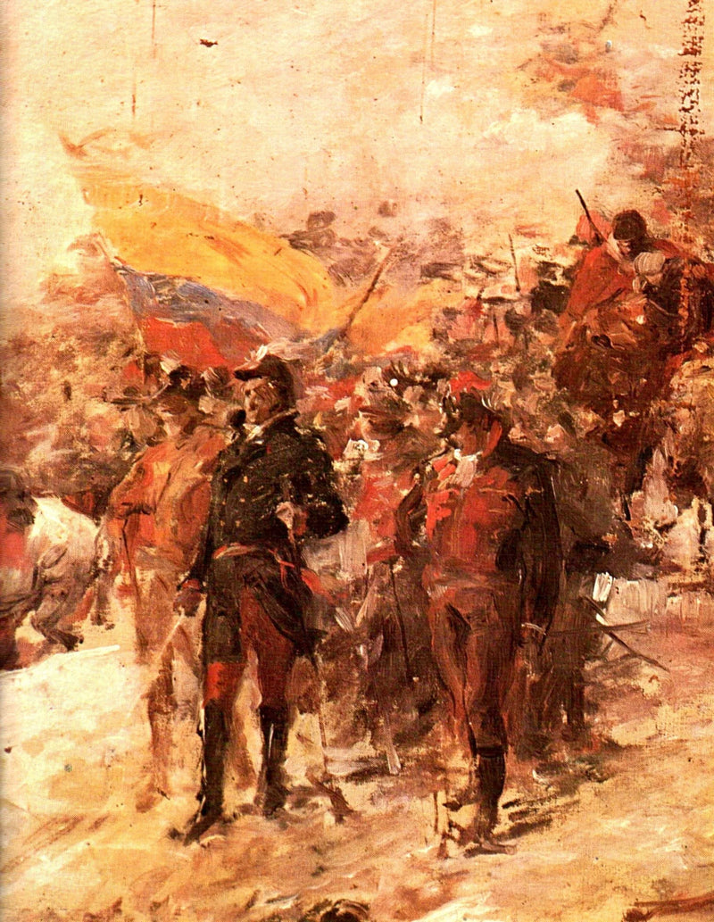 Bolivar en el paso de los andes - Arturo Michelena