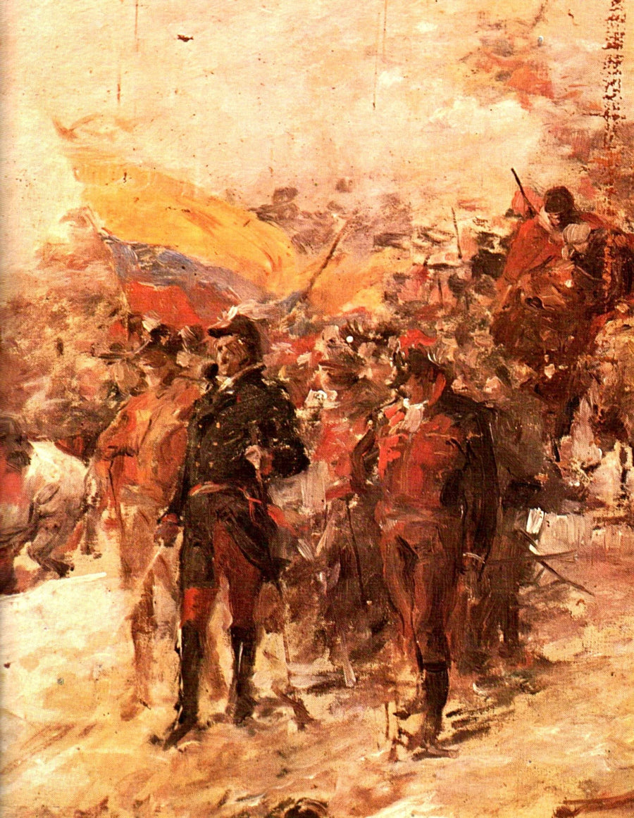 Bolivar en el paso de los andes - Arturo Michelena