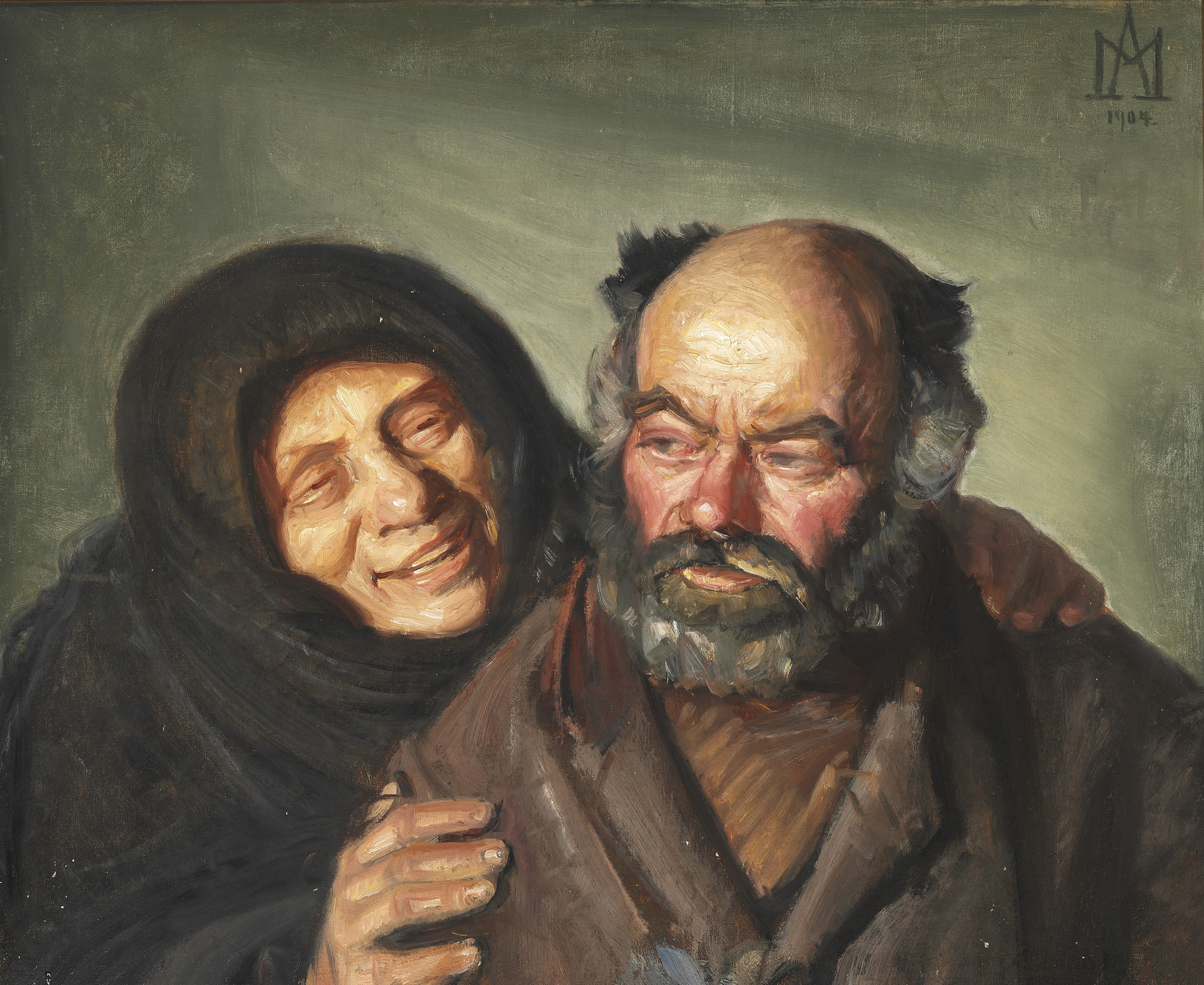 Bonatzi et la joyeuse Elsie - Michael Peter Ancher image 1 reproduction de peinture à l’huile