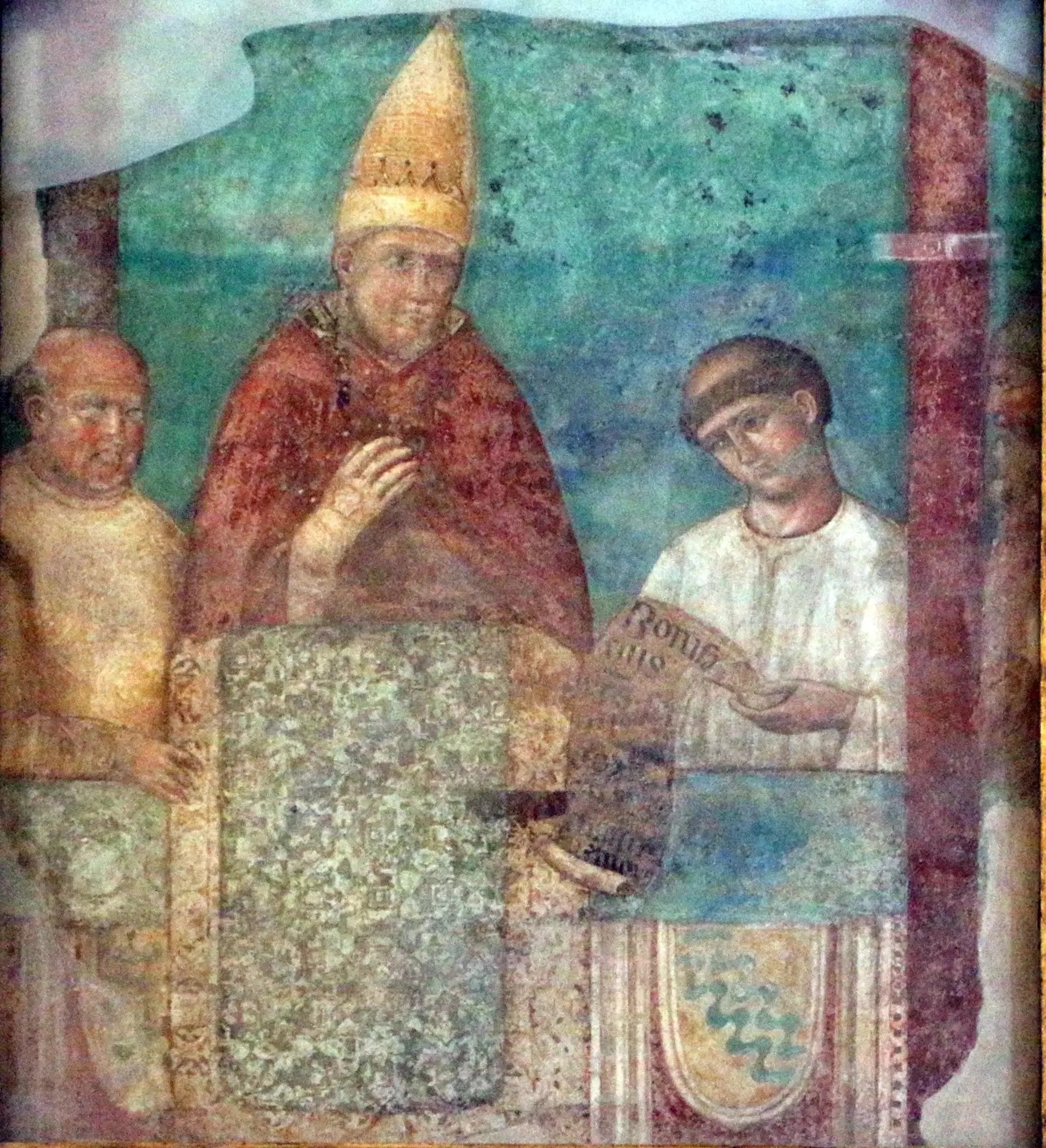 Boniface VIII proclame le jubilé de 1300 - Giotto image 1 reproduction de peinture à l’huile