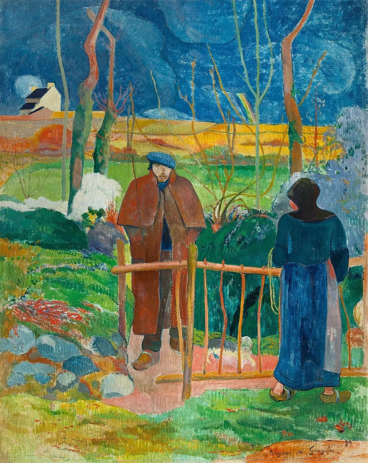 Bonjour Monsieur Gauguin - Paul Gauguin image 1 tableau peint à l’huile sur toile