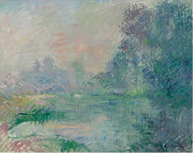 BORD DE L'EURE, EFFET DU MATIN - Gustave Loiseau image 1 reproduction artisanale de tableau