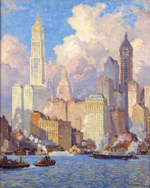 Bord de l'Hudson, New York - Colin Campbell Cooper