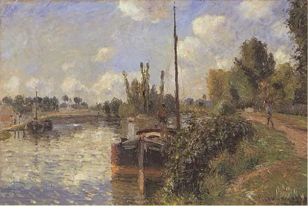 Bord de l'Oise, Pontoise - Camille Pissarro