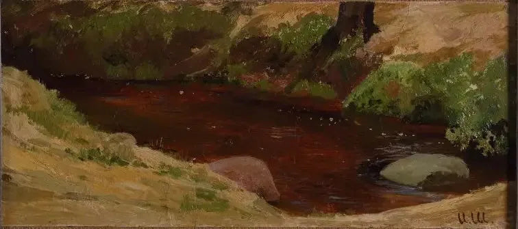 bord de la rivière - Ivan Chichkine image 1 reproduction réalisée par Alpha Reproduction