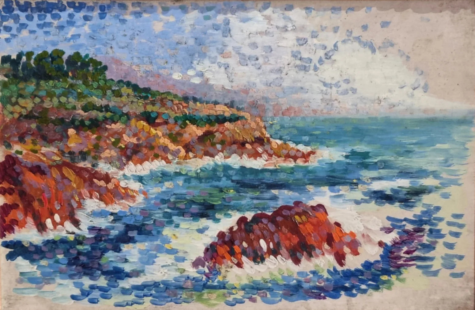 Bord de mer - Henri-Edmond Cross image 1 tableau peint à l’huile sur toile