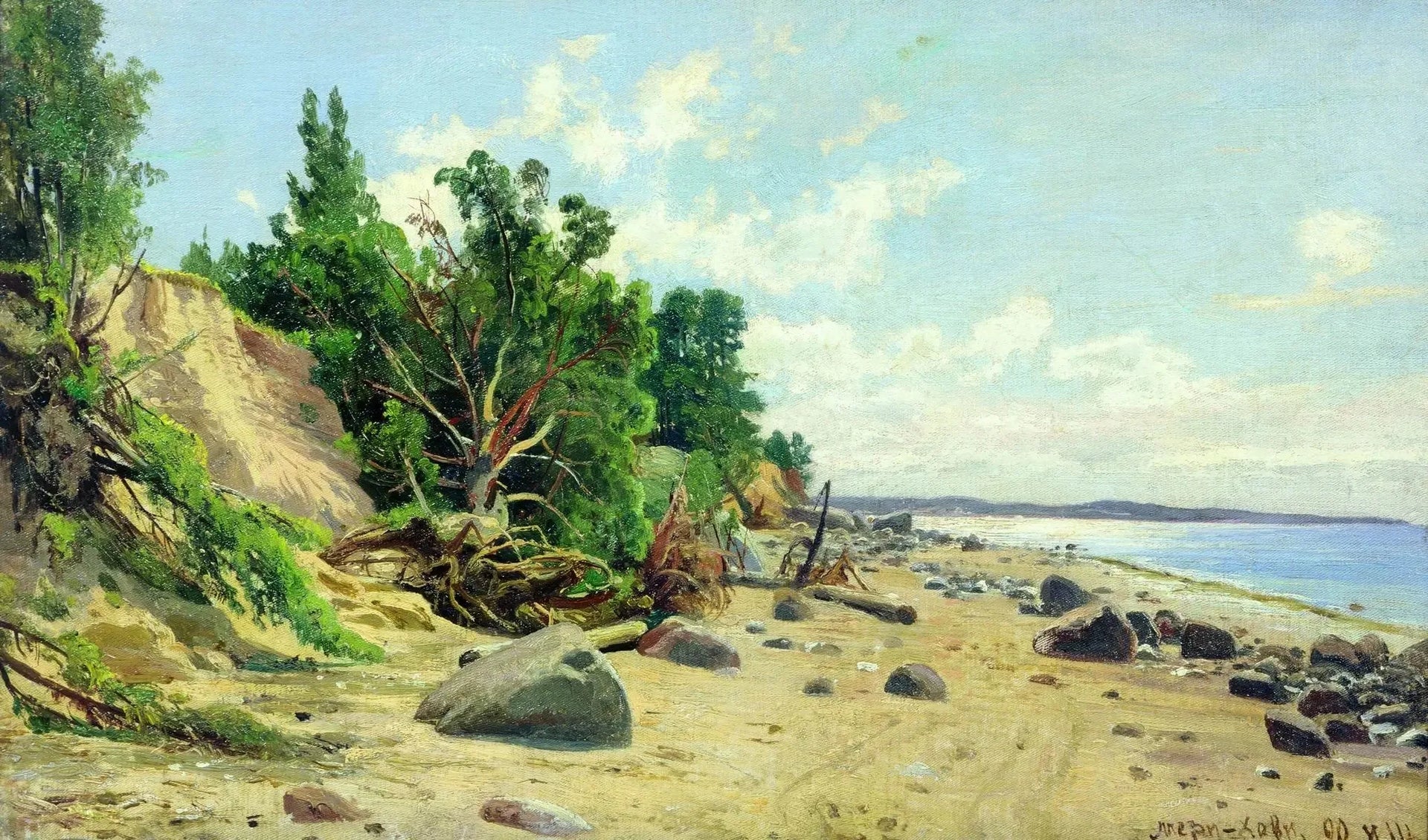 Bord de mer - Ivan Chichkine image 1 reproduction artisanale de tableau