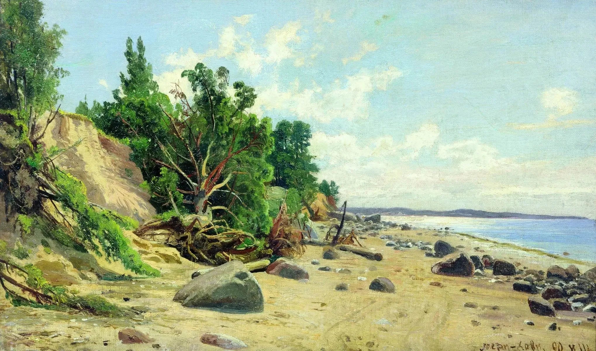 Bord de mer - Ivan Chichkine image 1 reproduction artisanale de tableau