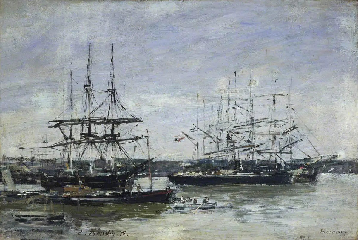 Bordeaux - Eugène Boudin image 1 reproduction d’œuvre d’art à l’huile