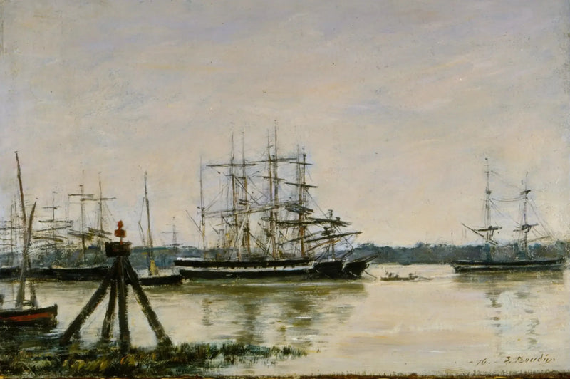 Bordeaux - Le port - Eugène Boudin