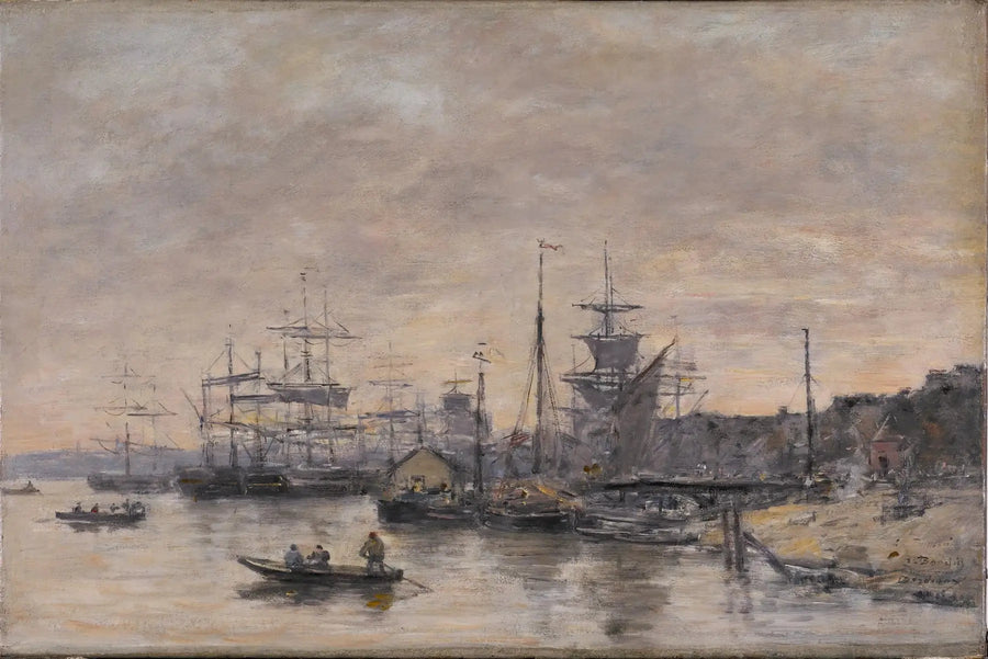 Bordeaux, le port - Eugène Boudin