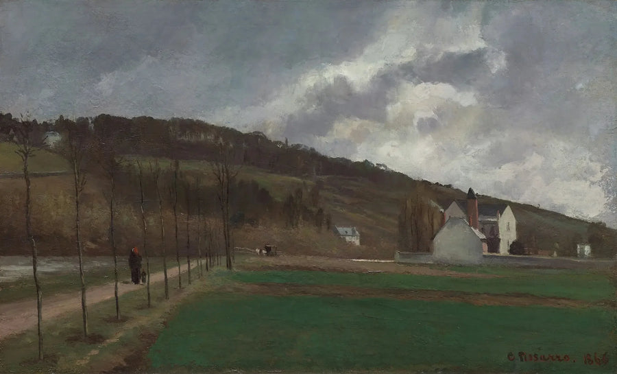 Bords de la Marne en hiver - Camille Pissarro