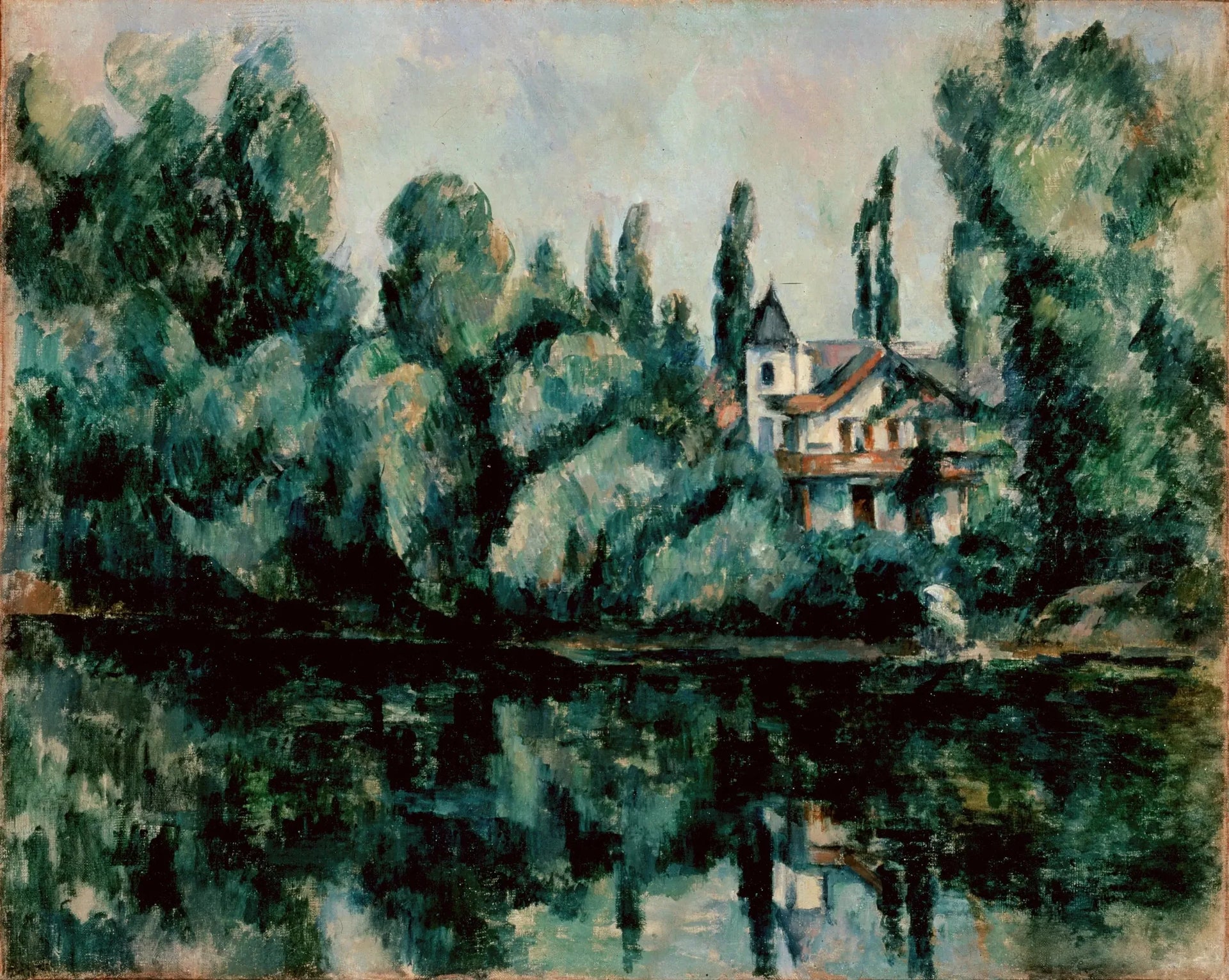 Bords de Marne - Paul Cézanne image 1 reproduction de peinture à l’huile