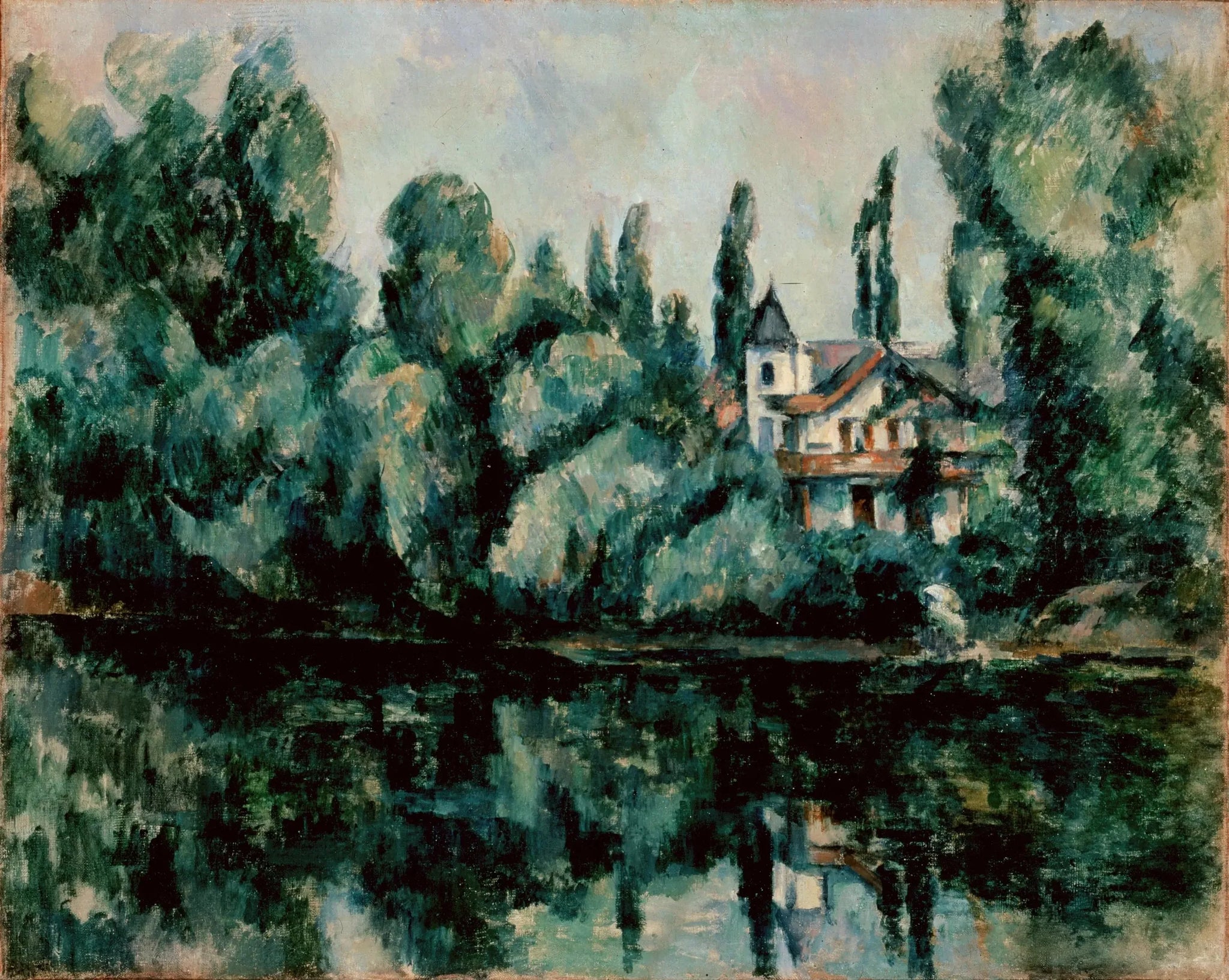 Bords de Marne - Paul Cézanne image 1 reproduction de peinture à l’huile
