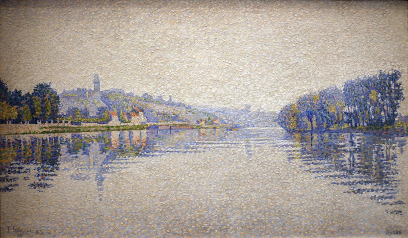 Bords de rivière, la Seine à Herblay - Paul Signac