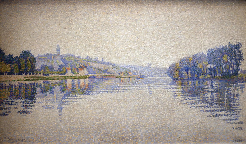 Bords de rivière, la Seine à Herblay - Paul Signac