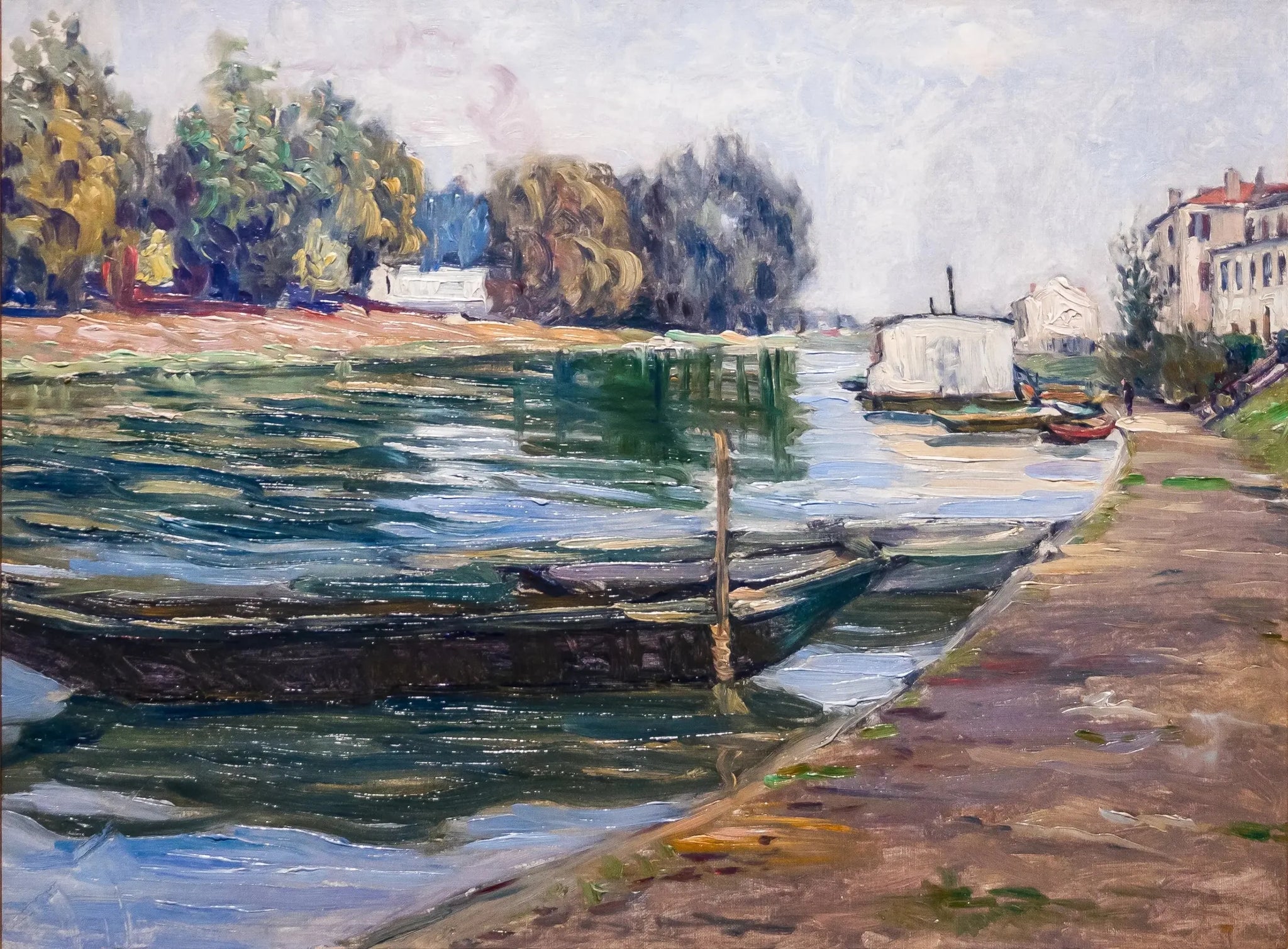 Bords de Seine - Gustave Caillebotte image 1 reproduction de peinture à l’huile