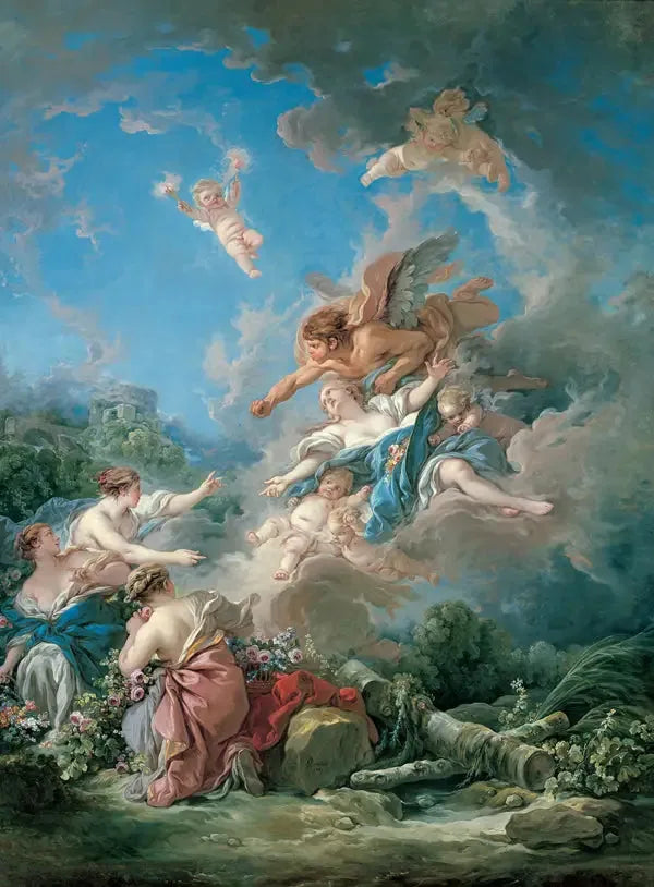 Borée enlève Oreithyie - François Boucher image 1 copie peinte à la main à l’huile