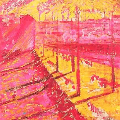 Borgo di Milano - Umberto Boccioni image 1 copie peinte à la main à l’huile
