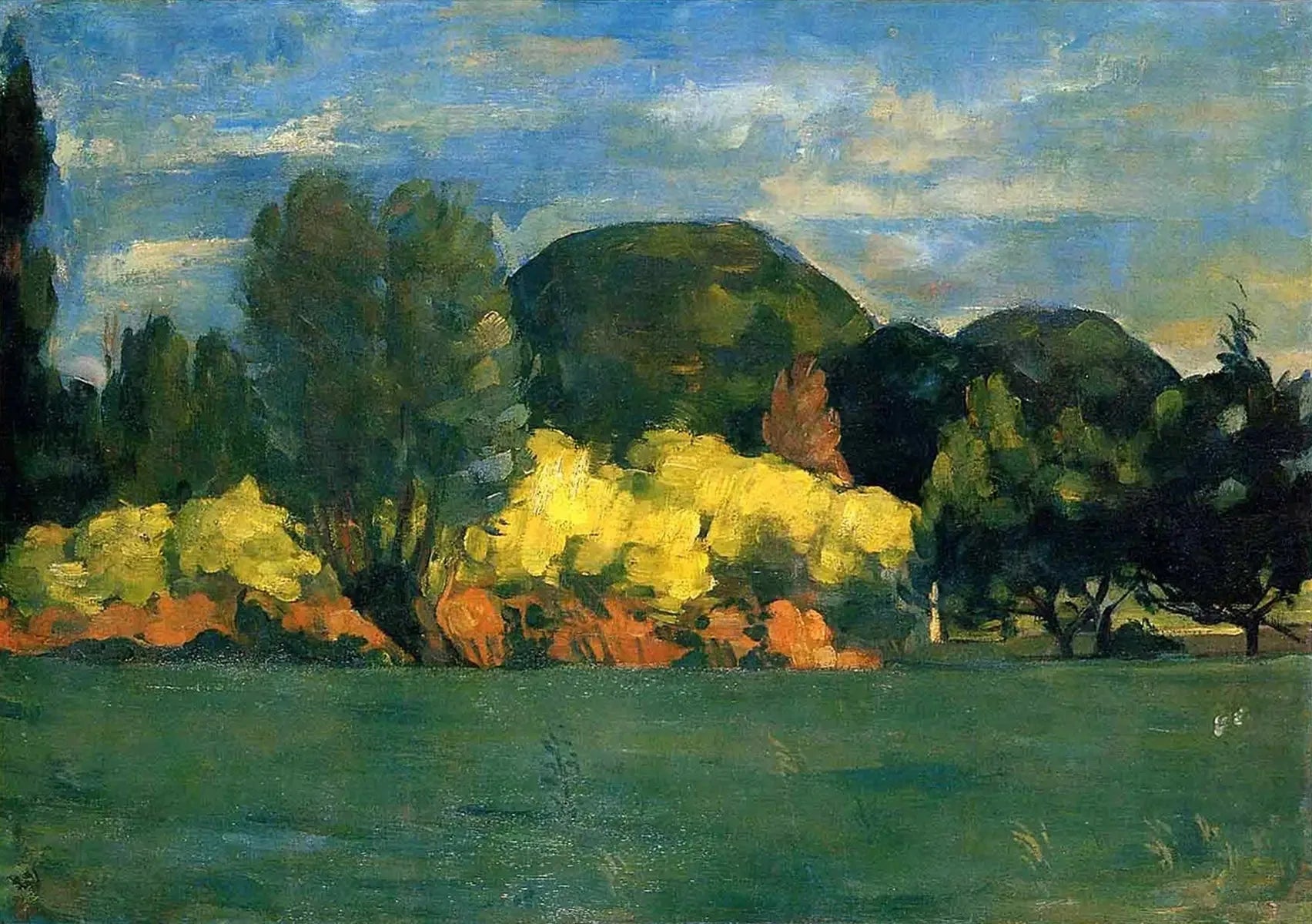 Bosquet au Jas de Bouffan - Paul Cézanne image 1 copie de tableau peinte à la main