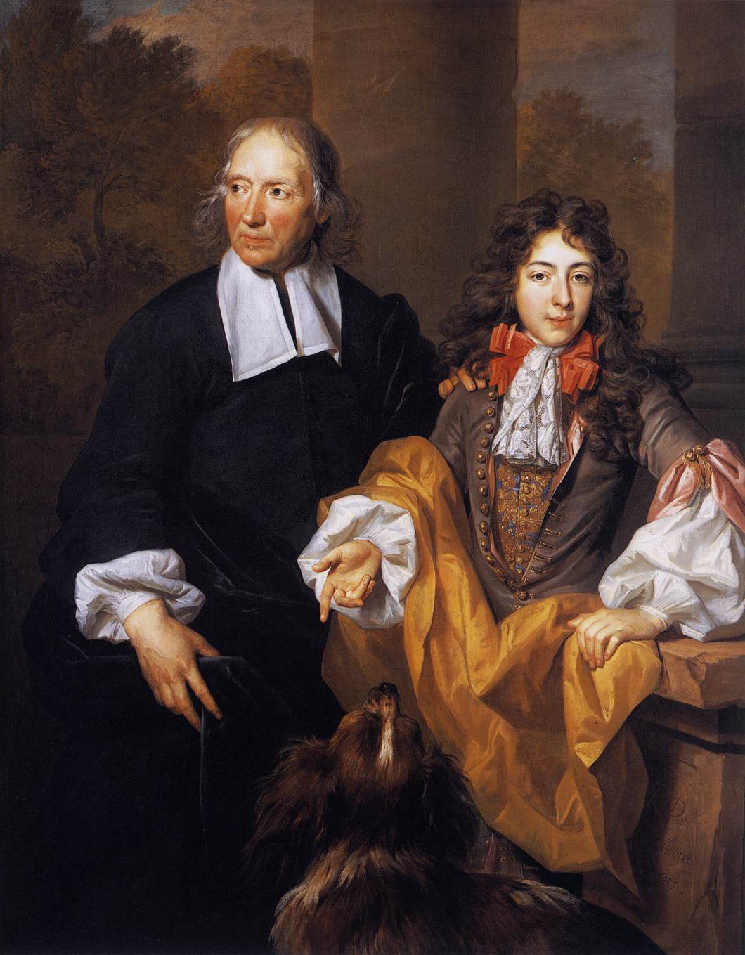 Bossuet et le Grand Dauphin - Nicolas de Largillière image 1 copie de tableau peinte à la main