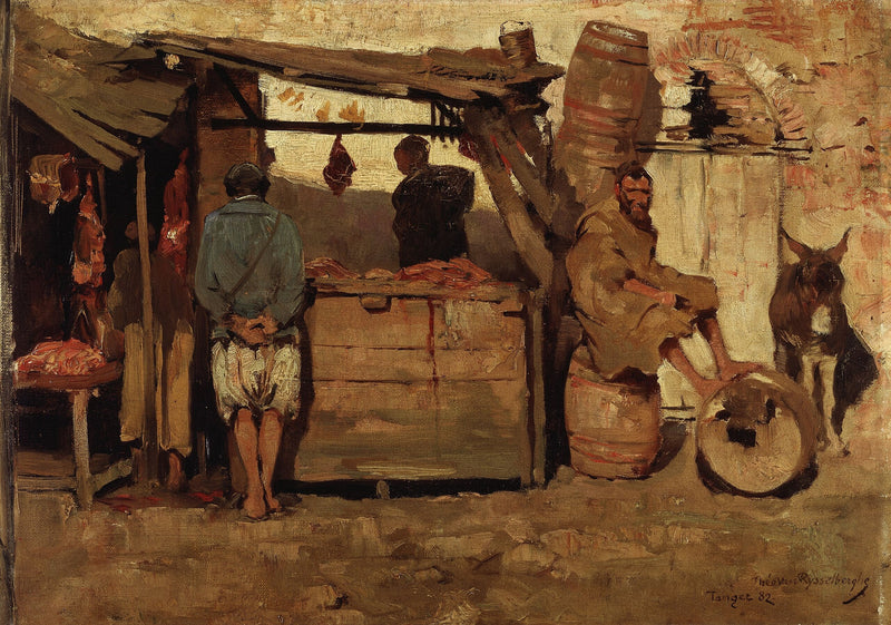 Boucherie au Maroc - Théo van Rysselberghe