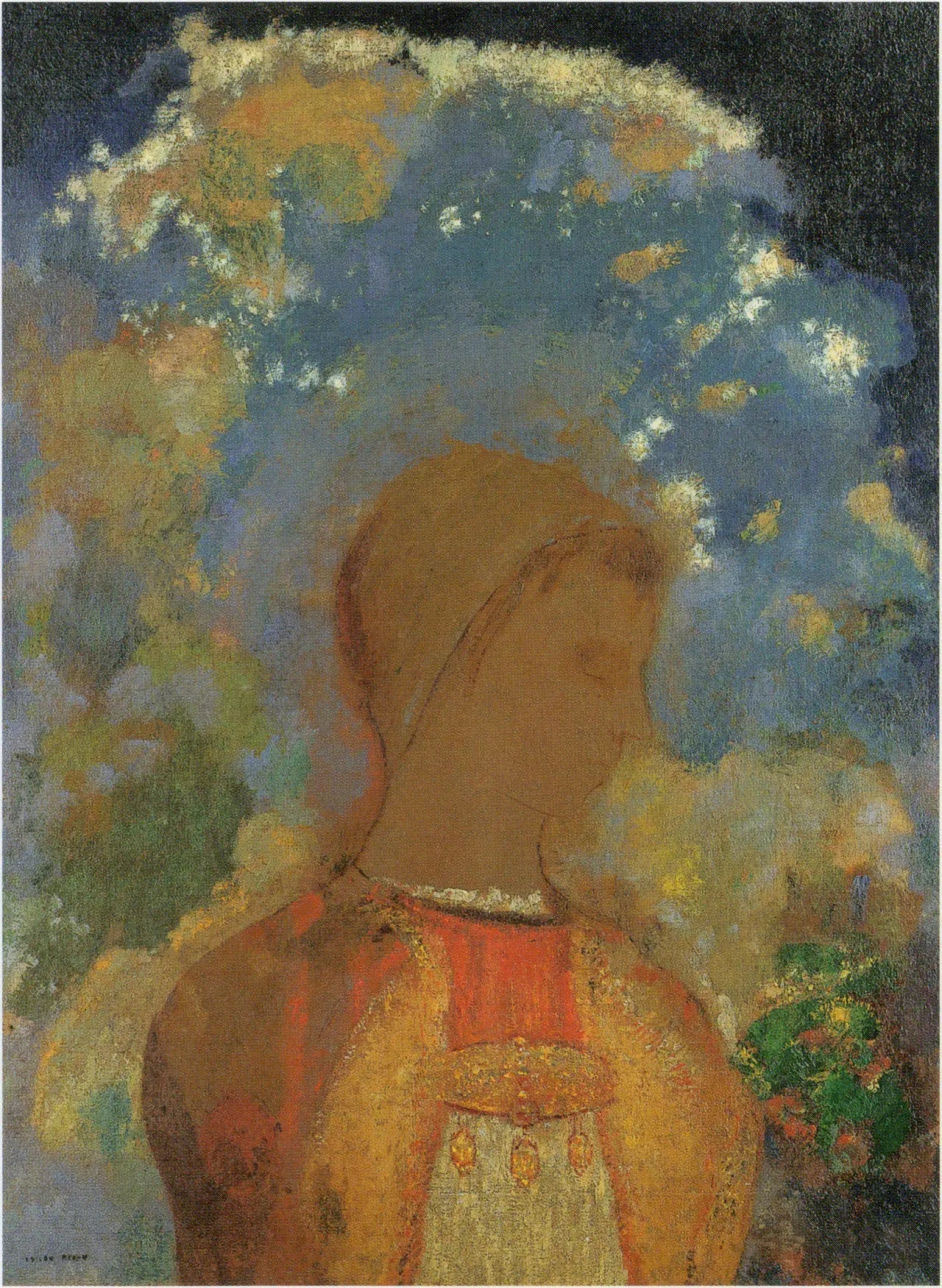 Bouddha dans sa jeunesse - Odilon Redon image 1 copie peinte à la main à l’huile