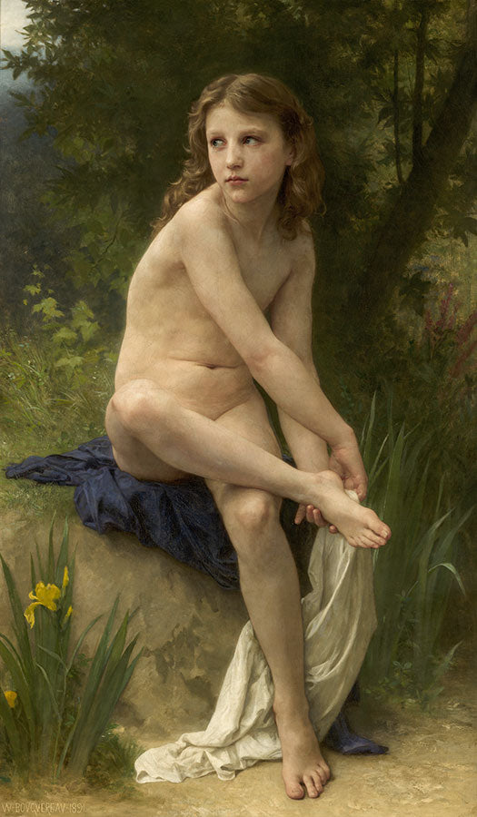 Au bord du ruisseau (1891) - Bouguereau