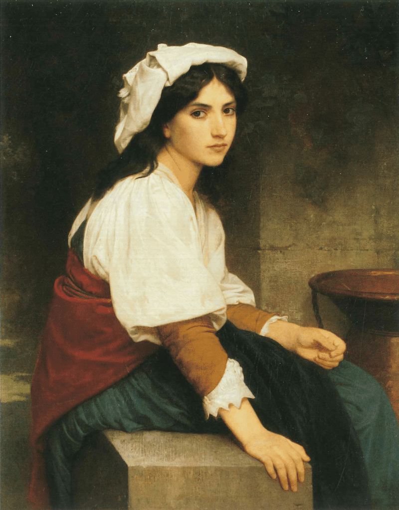 Italienne à la fontaine (1870) - Bouguereau