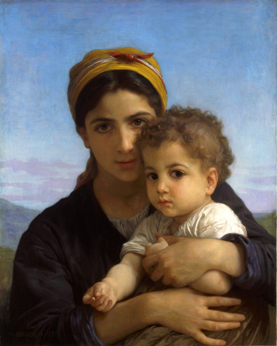 Jeune fille et enfant (1877) - Bouguereau