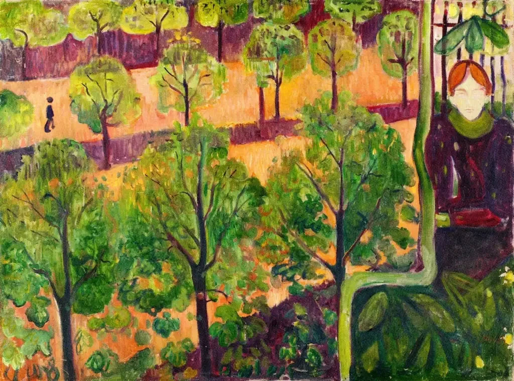boulevard à Paris - Edvard Munch image 1 copie peinte à la main à l’huile