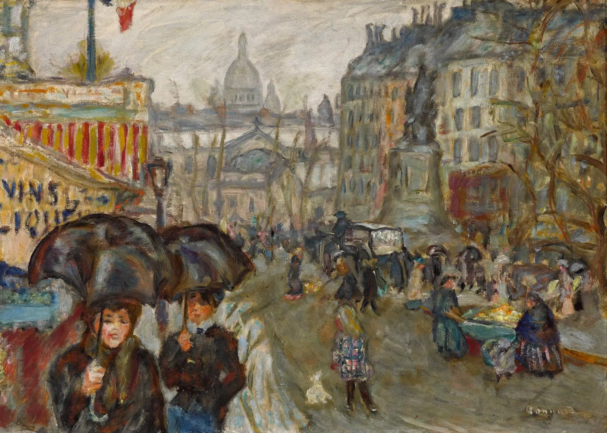 Boulevard de Clichy - Pierre Bonnard image 1 reproduction de peinture à l’huile