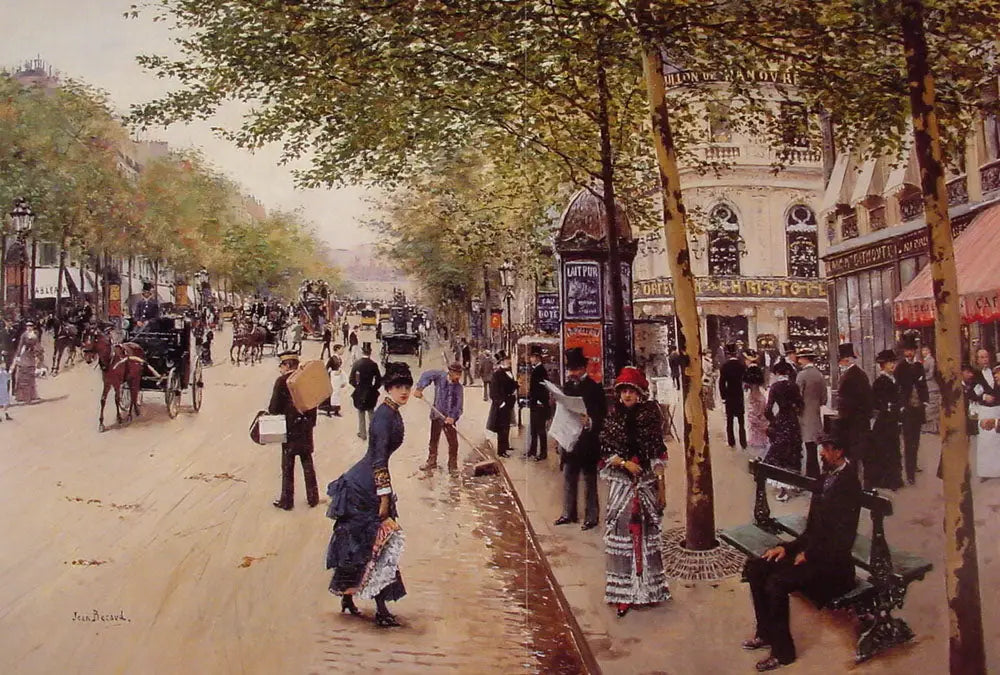 Boulevard des Capucines - Jean Béraud image 1 copie peinte à la main à l’huile
