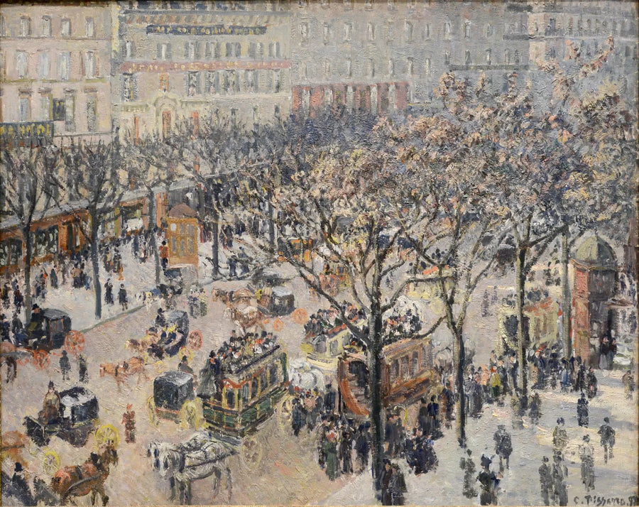 Boulevard des Italiens, Matin, Soleil - Camille Pissarro
