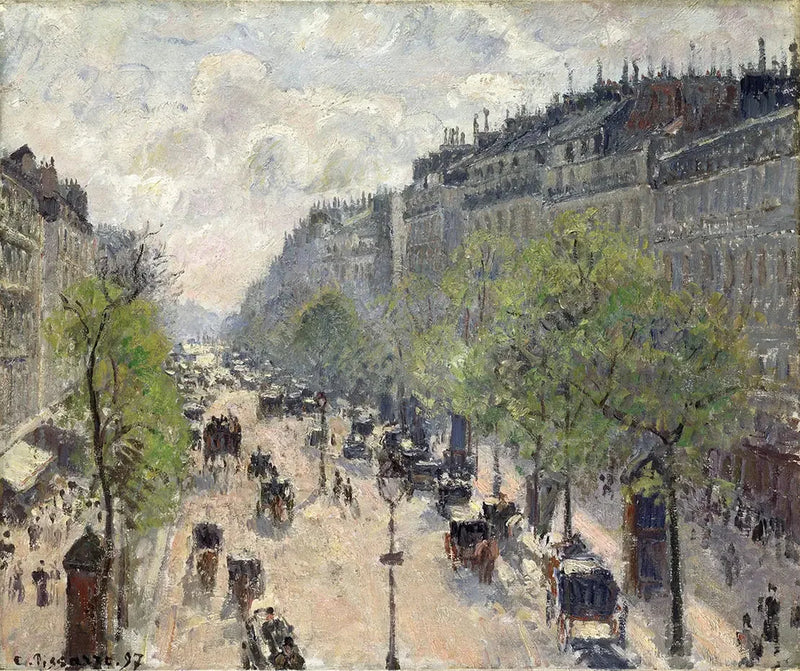Boulevard Montmartre, Printemps - Camille Pissarro