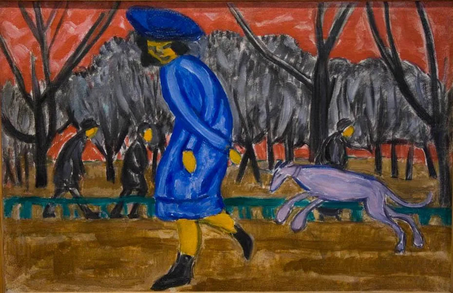 Boulevard - Olga Rozanova image 1 reproduction artisanale de tableau