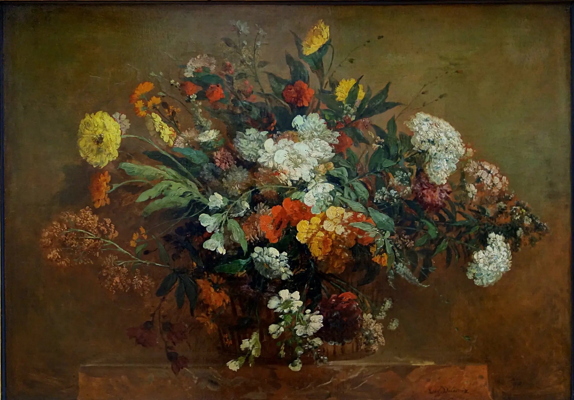 Bouquet champêtre - Eugène Delacroix image 1 reproduction d’œuvre d’art à l’huile