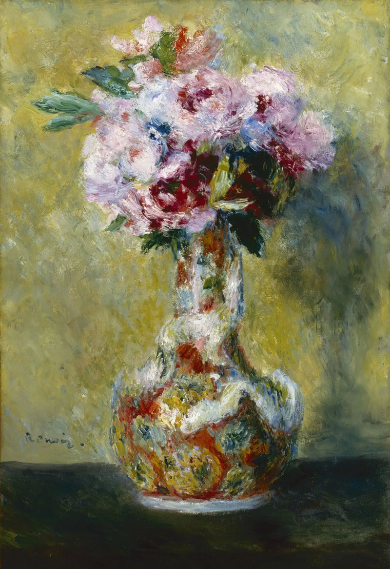 Bouquet dans un vase - Pierre-Auguste Renoir