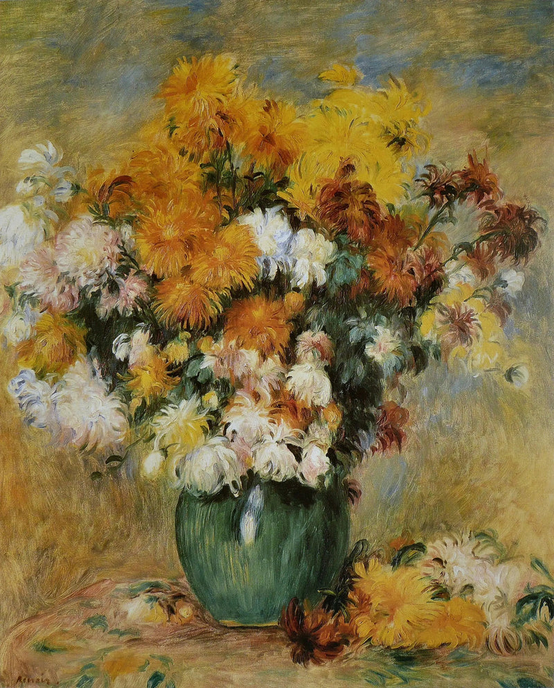 Bouquet de Chrysanthèmes - Pierre-Auguste Renoir