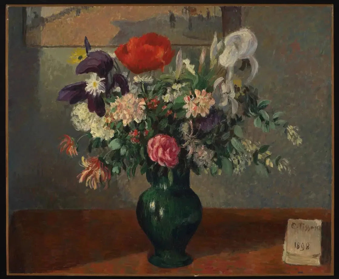 Bouquet de fleurs - Camille Pissarro image 1 copie de tableau peinte à la main