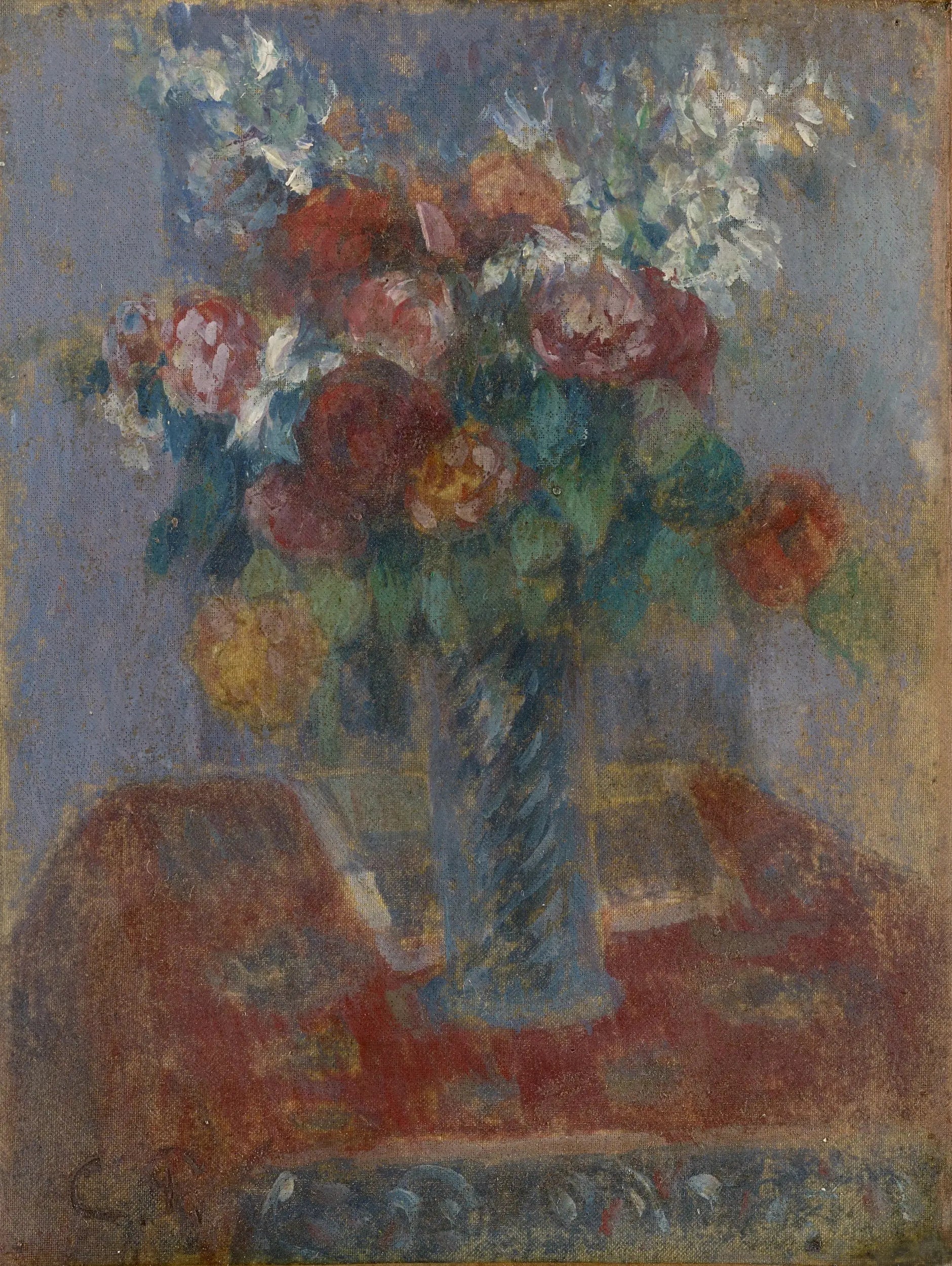Bouquet de fleurs - Camille Pissarro image 1 reproduction artisanale de tableau