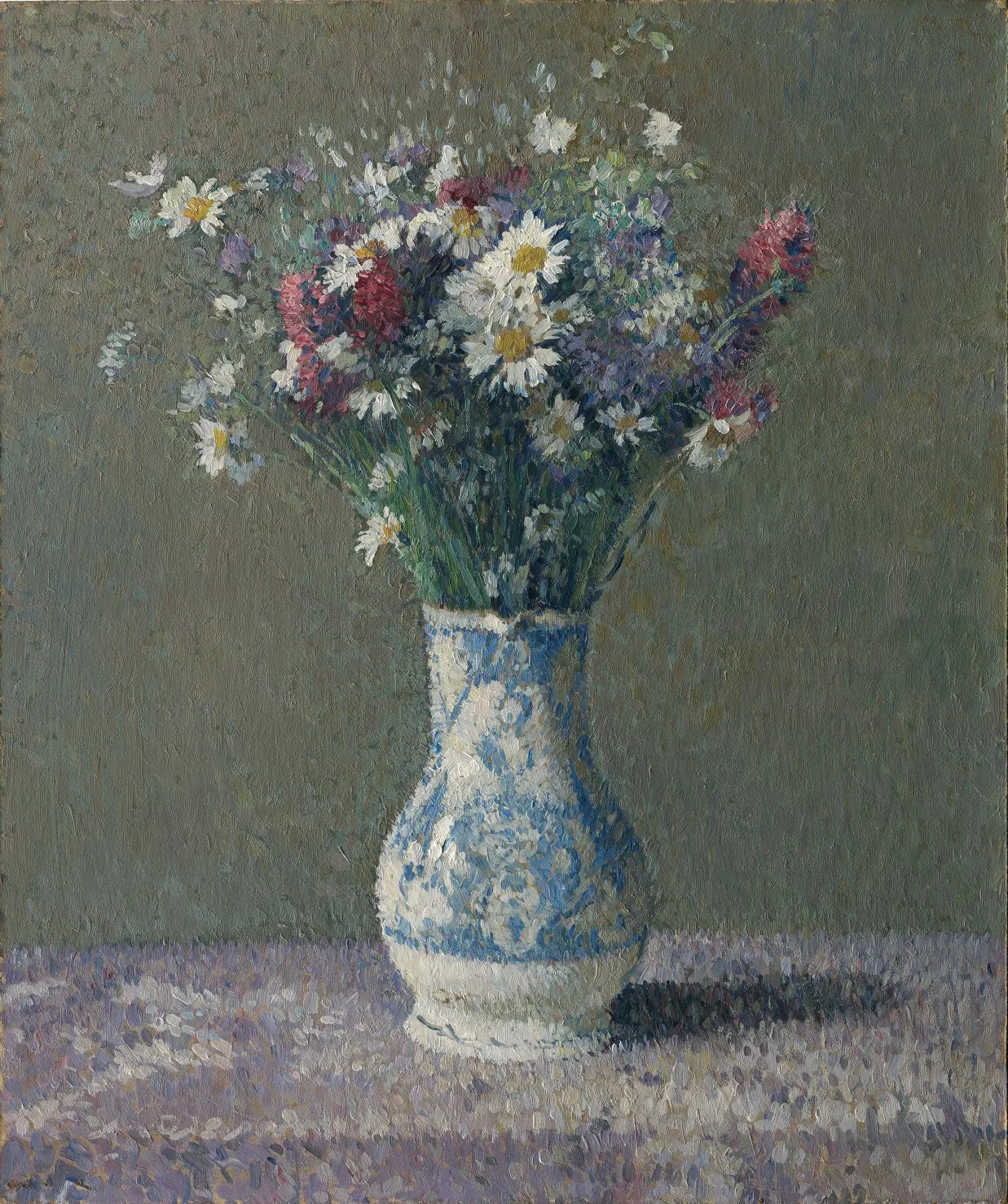 Bouquet de fleurs des champs - Henri-Jean Guillaume Martin image 1 copie peinte à la main à l’huile