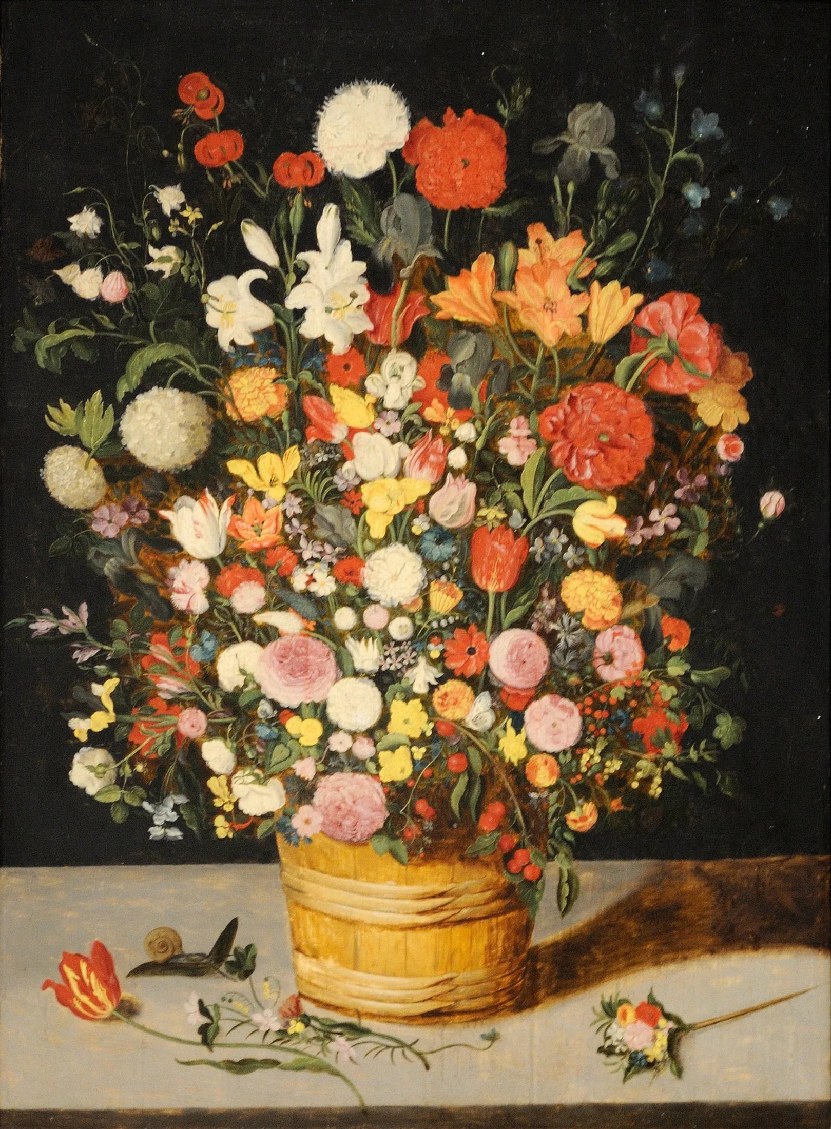 Bouquet de fleurs - Jan Brueghel l'Ancien image 1 copie peinte à la main à l’huile