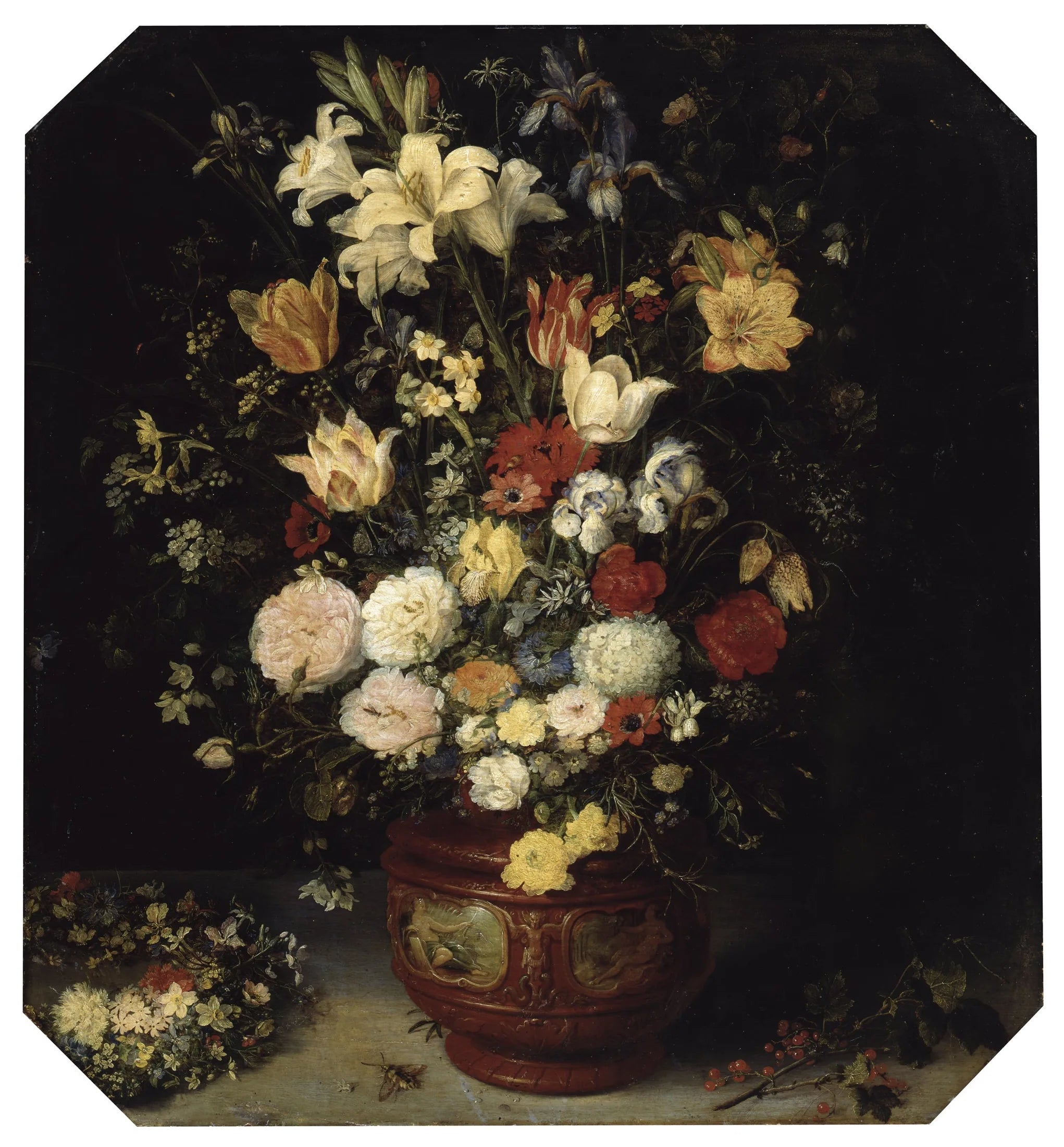 Bouquet de fleurs - Jan Brueghel l'Ancien image 1 reproduction artisanale de tableau
