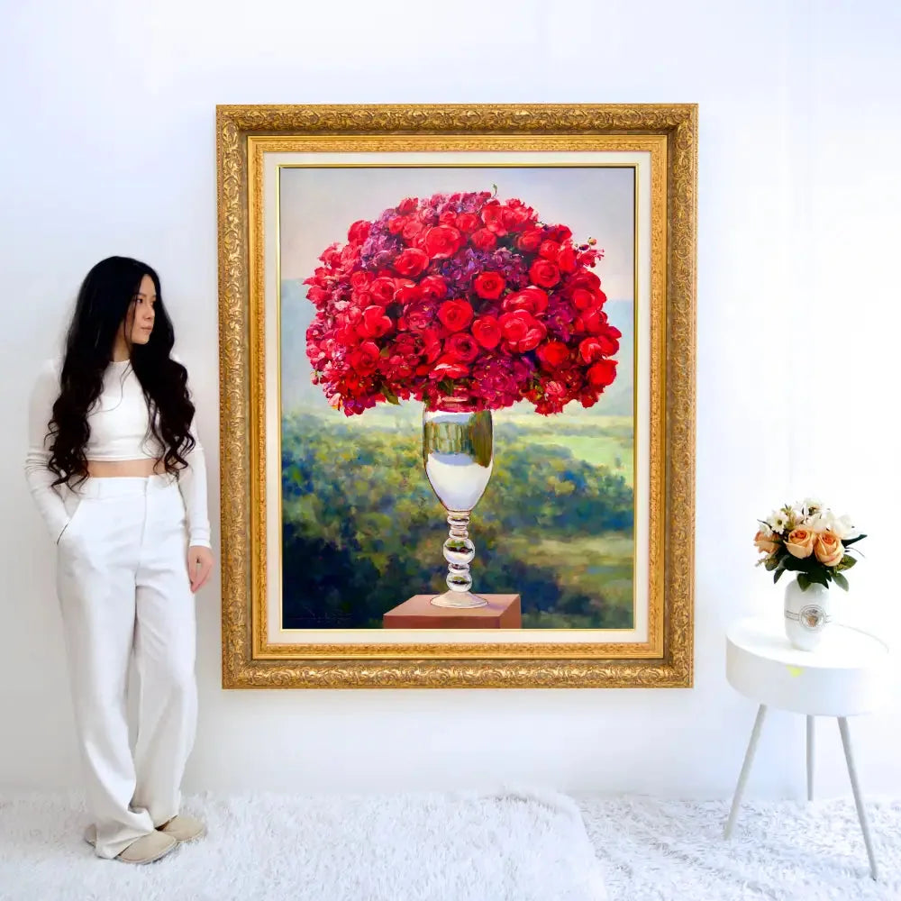 Bouquet de Rose | 100 x 130 cm image 14 reproduction réalisée par Alpha Reproduction