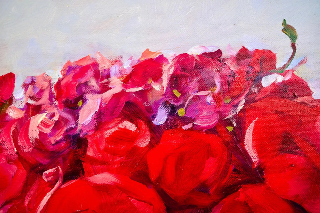 Bouquet de Rose | 100 x 130 cm image 8 reproduction de peinture à l’huile