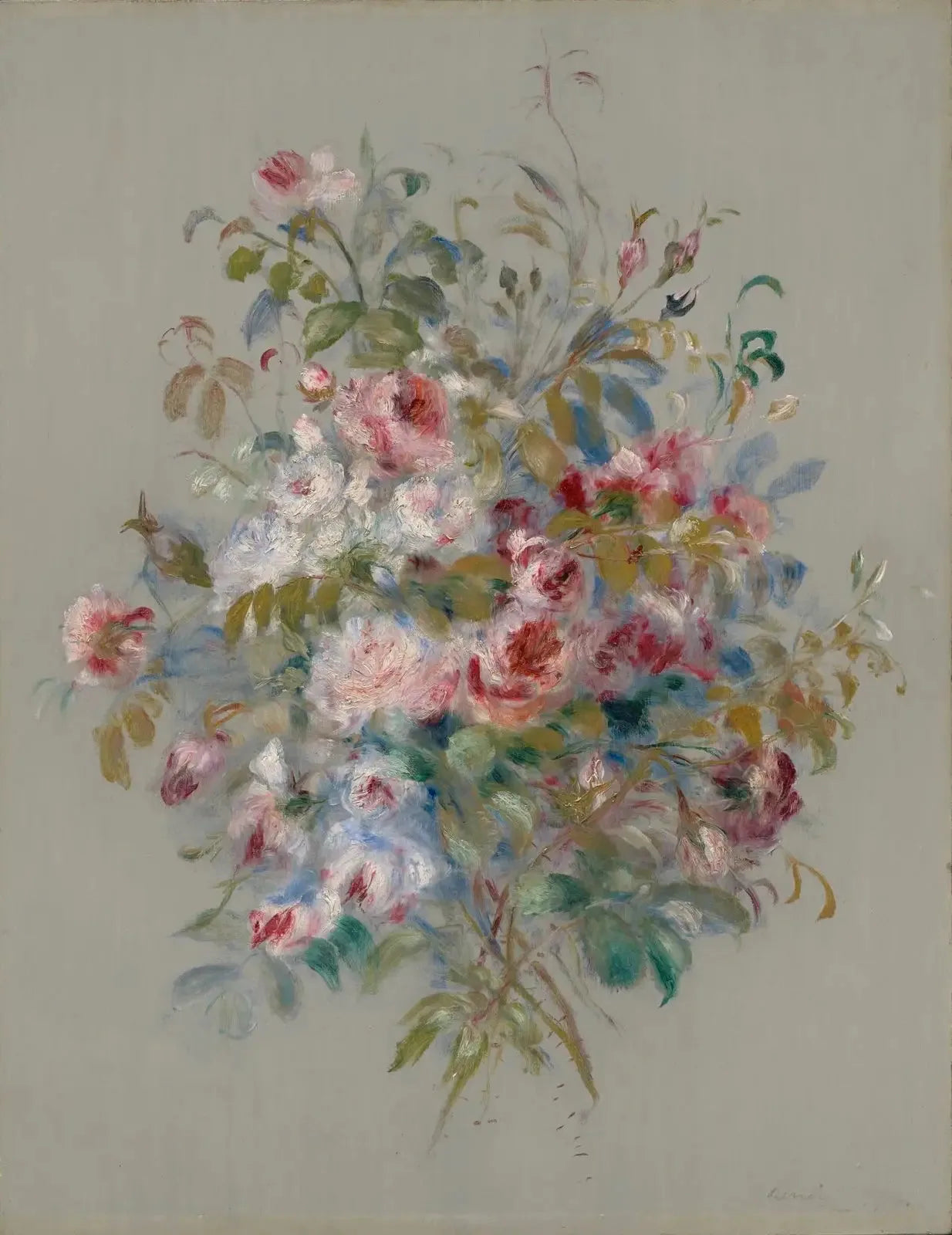 Bouquet de roses - Pierre-Auguste Renoir image 1 reproduction réalisée par Alpha Reproduction